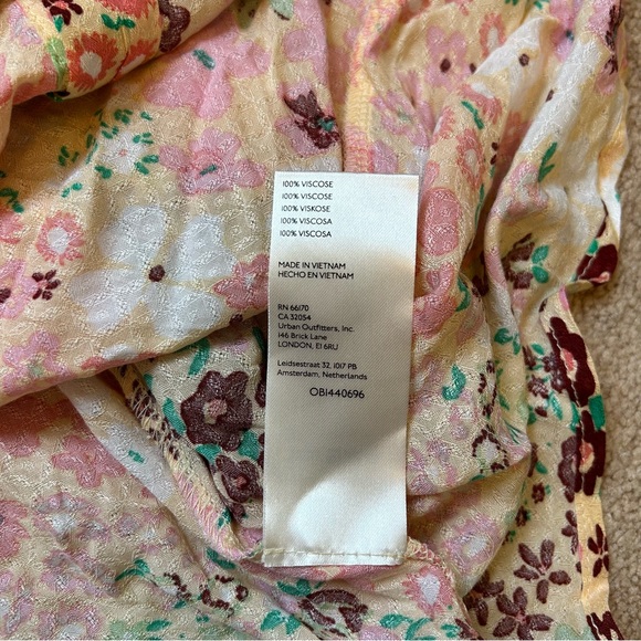 (SOLD) FREE PEOPLE NWT Callie Floral Sheer Tunic Size Large - Picture 12 of 15